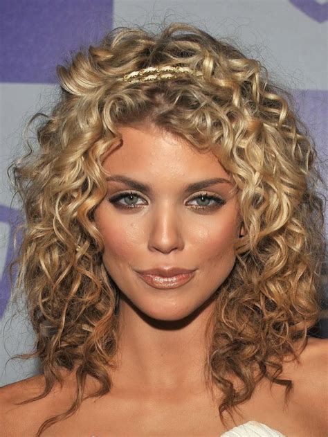 Hairstyles for medium length hair curly - Wavy Hair: A stacked angled bob will help show off your waves. If you straighten your hair, ask for a longer cut with medium layers to reduce poofiness and frizz. Curly Hair (including perms): A stacked A-line bob with many layers will bring the best out of your curls. Bangs can be hit or miss with this hair type.